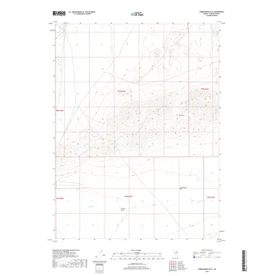 2018 Map of Tumbleweed Flat, 2018 Print