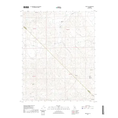 2018 Map of Tumey Hills, 2018 Print