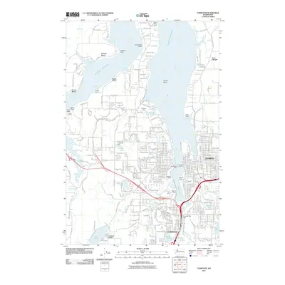 2011 Map of Tumwater, 2011 Print