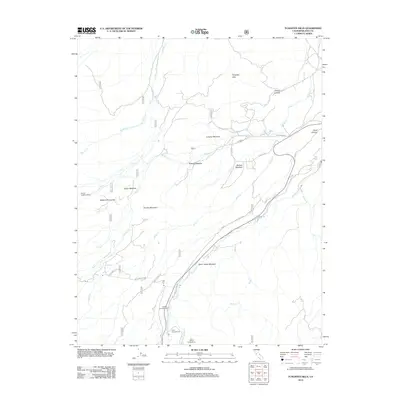 2012 Map of Tungsten Hills, 2012 Print