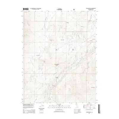 2015 Map of Tungsten Hills, 2015 Print
