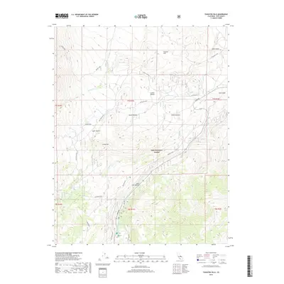 2018 Map of Tungsten Hills, 2018 Print