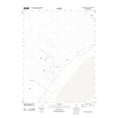 2011 Map of Tungsten Mountain, 2011 Print