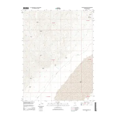 2014 Map of Tungsten Mountain, 2014 Print