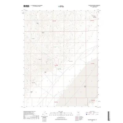 2018 Map of Tungsten Mountain, 2018 Print