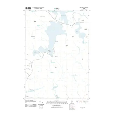 2011 Map of Tunk Lake, 2011 Print