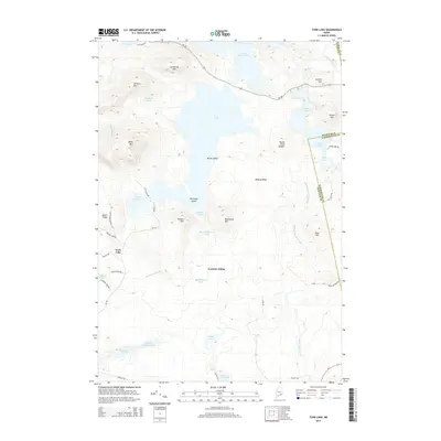 2014 Map of Tunk Lake, 2014 Print