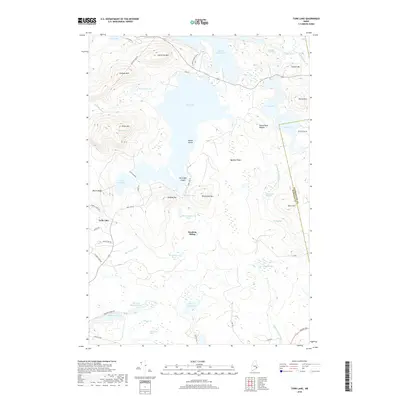 2018 Map of Tunk Lake, 2018 Print