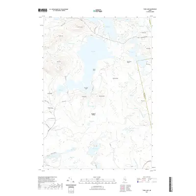 2021 Map of Tunk Lake, 2021 Print
