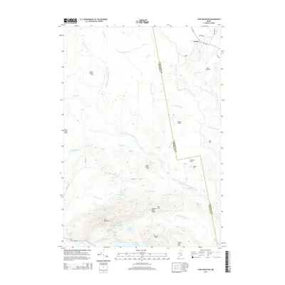 2014 Map of Tunk Mountain, 2014 Print