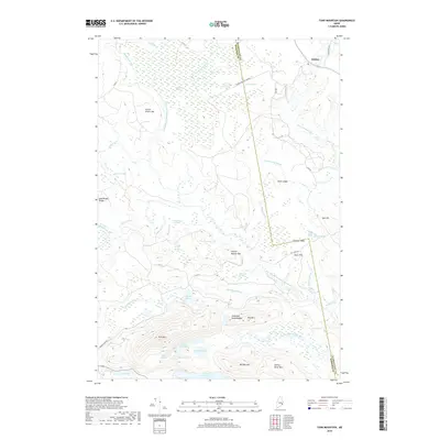 2018 Map of Tunk Mountain, 2018 Print
