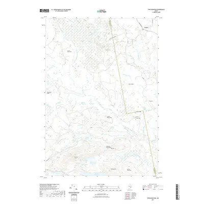 2021 Map of Tunk Mountain, 2021 Print