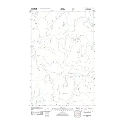 2011 Map of Tunk Mountain, 2011 Print