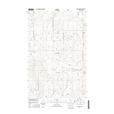 2014 Map of Tunk Mountain, 2014 Print