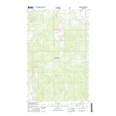 2017 Map of Tunk Mountain, 2017 Print