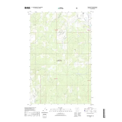 2020 Map of Tunk Mountain, 2020 Print