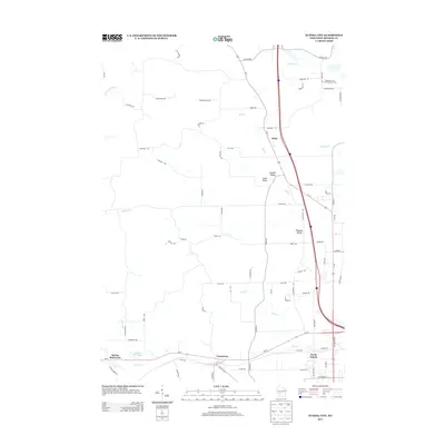2013 Map of Tunnel City, 2013 Print