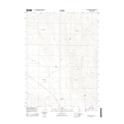 2015 Map of Tunnison Mountain, 2015 Print
