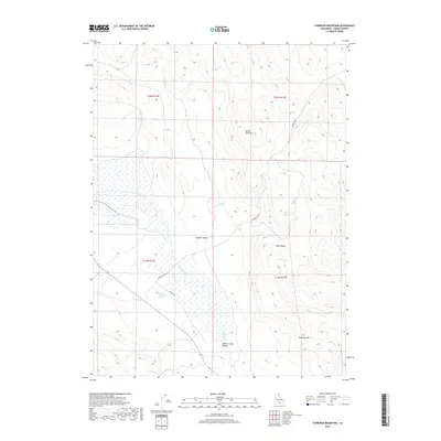2018 Map of Tunnison Mountain, 2018 Print
