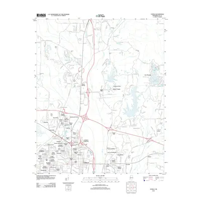 2012 Map of Tupelo, 2012 Print