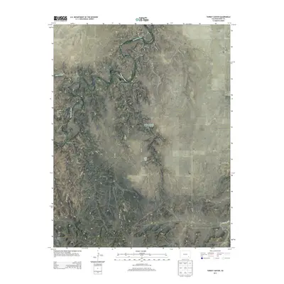 2013 Map of Turkey Canyon, 2013 Print