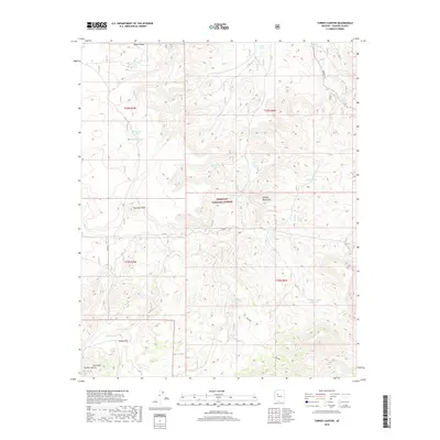 2018 Map of Turkey Canyon, 2018 Print