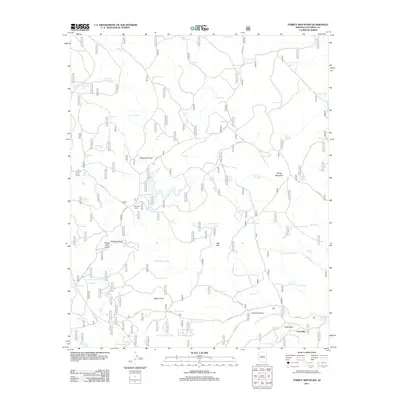 2011 Map of Turkey Mountain, 2011 Print