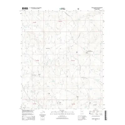2014 Map of Turkey Mountain, 2014 Print