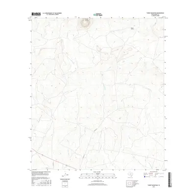 2016 Map of Turkey Mountain, 2016 Print