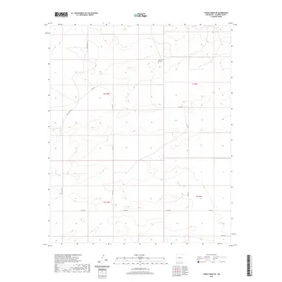 2020 Map of Turkey Ridge NE, 2020 Print