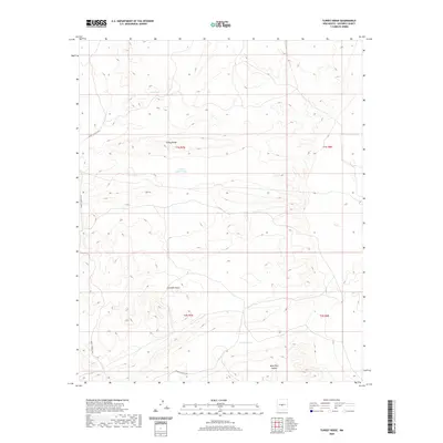 2020 Map of Turkey Ridge, 2020 Print