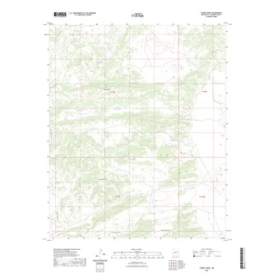 2023 Map of Turkey Ridge, 2023 Print