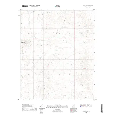 2020 Map of Turkey Ridge SW, 2020 Print