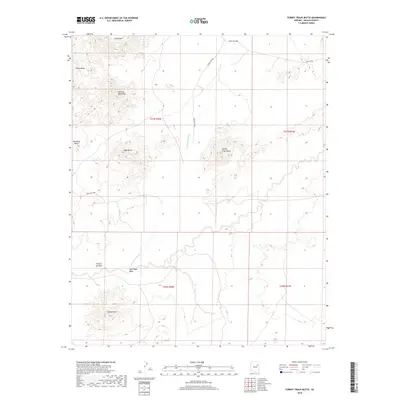 2018 Map of Turkey Track Butte, 2018 Print