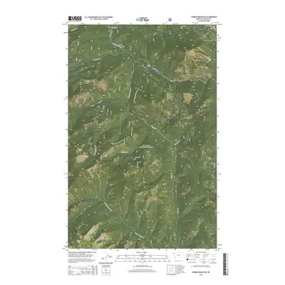 2014 Map of Turner Mountain, 2014 Print