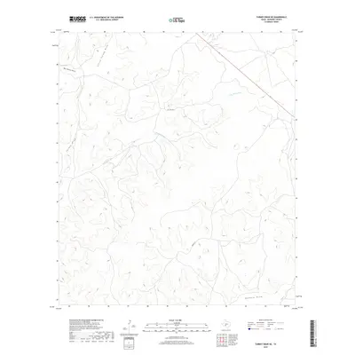 2019 Map of Turney Draw NE, 2019 Print