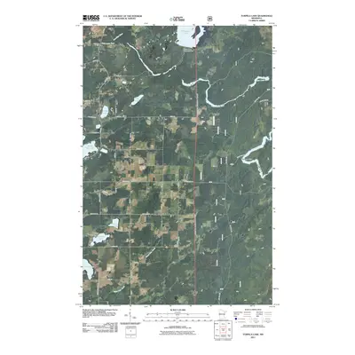 2011 Map of Turpela Lake, 2011 Print
