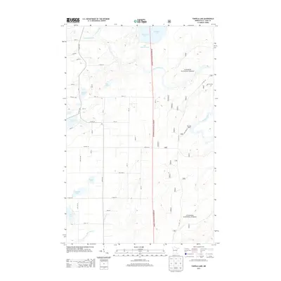2013 Map of Turpela Lake, 2013 Print
