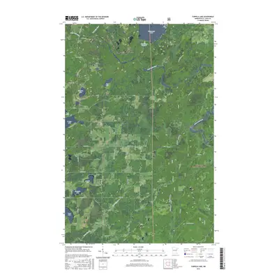 2016 Map of Turpela Lake, 2016 Print
