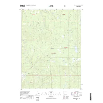 2017 Map of Turpin Reservoir, 2017 Print
