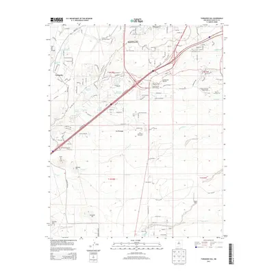 2013 Map of Turquoise Hill, 2013 Print