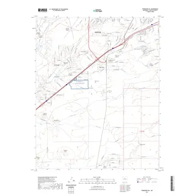 2023 Map of Turquoise Hill, 2023 Print
