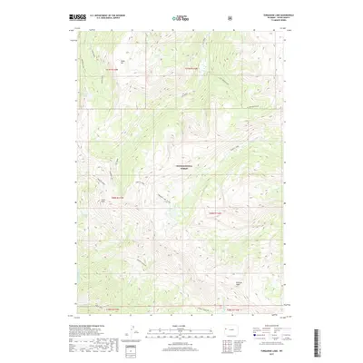 2017 Map of Turquoise Lake, 2017 Print
