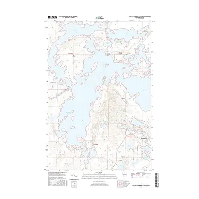 2015 Map of Turtle-Flambeau Flowage, 2015 Print