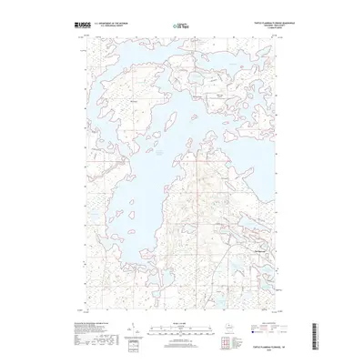 2018 Map of Turtle-Flambeau Flowage, 2018 Print