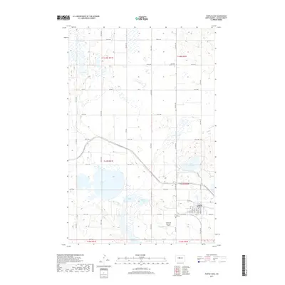 2017 Map of Turtle Lake, 2017 Print