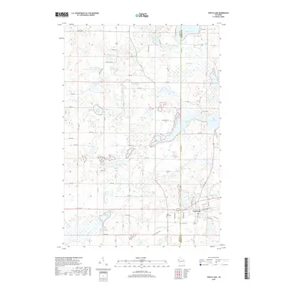 2018 Map of Turtle Lake, 2018 Print