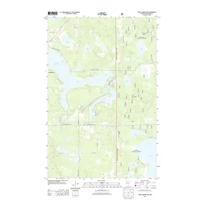 2013 Map of Turtle River Lake, 2013 Print