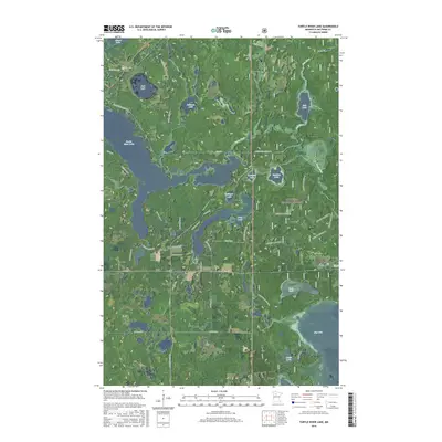 2016 Map of Turtle River Lake, 2016 Print