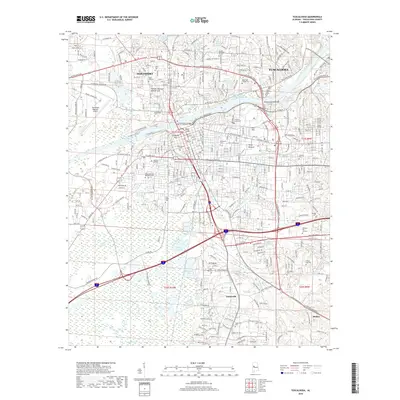 2018 Map of Tuscaloosa, 2018 Print